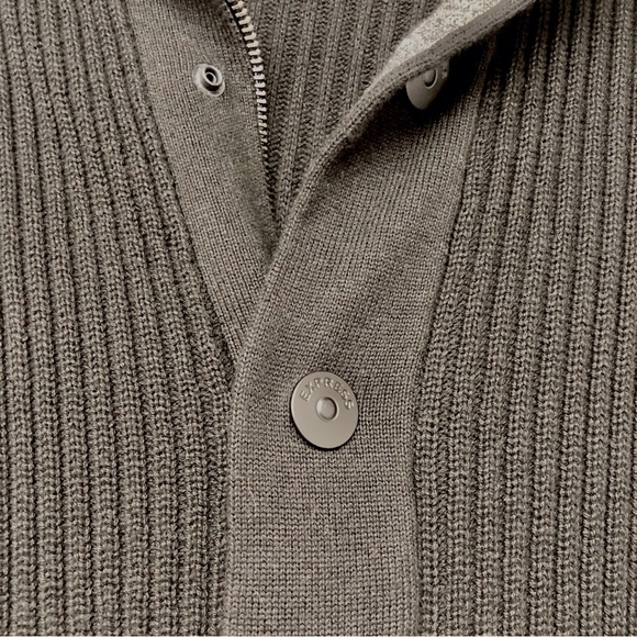 Men's Express Black Knit Cardigan - Picture 8 of 16